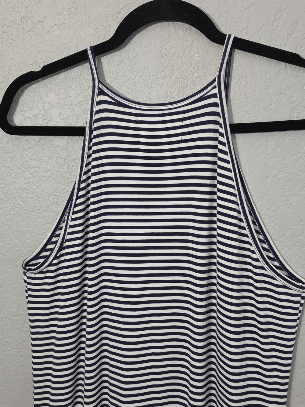 Southcott Bamboo Racerback Striped Maxi Dress Navy & White Womens Small - Picture 8 of 8